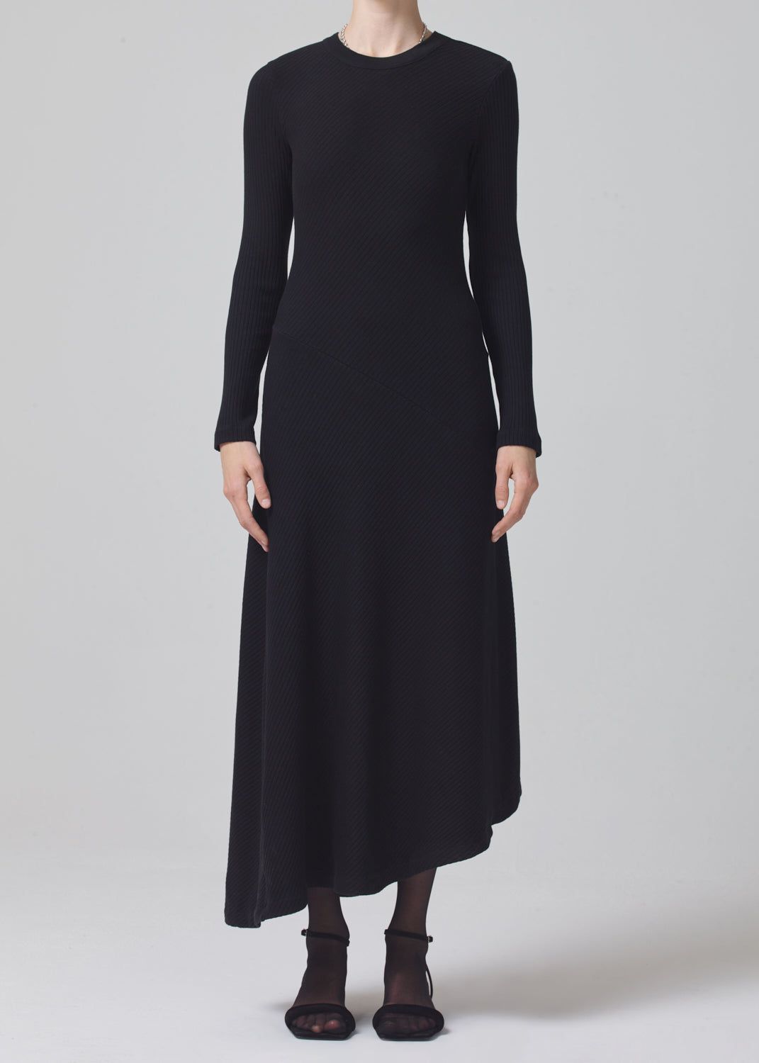 Tanya Long Sleeve Dress in Black sold by Citizens Of Humanity