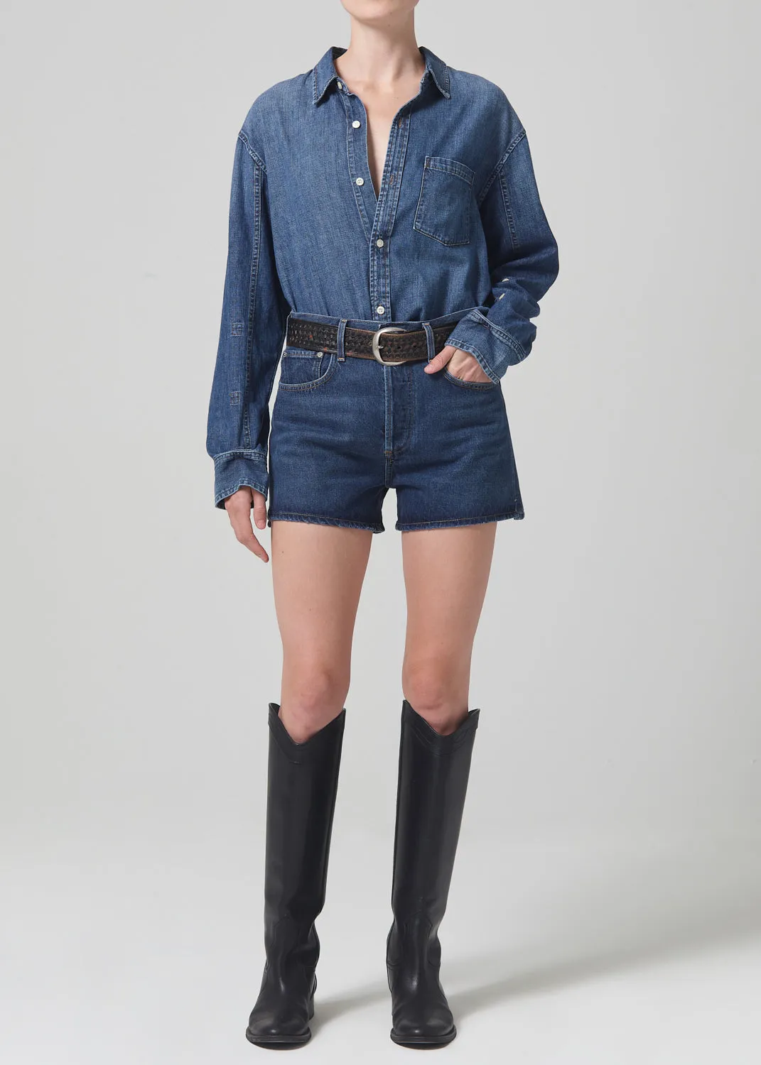 Marlow Vintage Short in Schnaps sold by Citizens Of Humanity