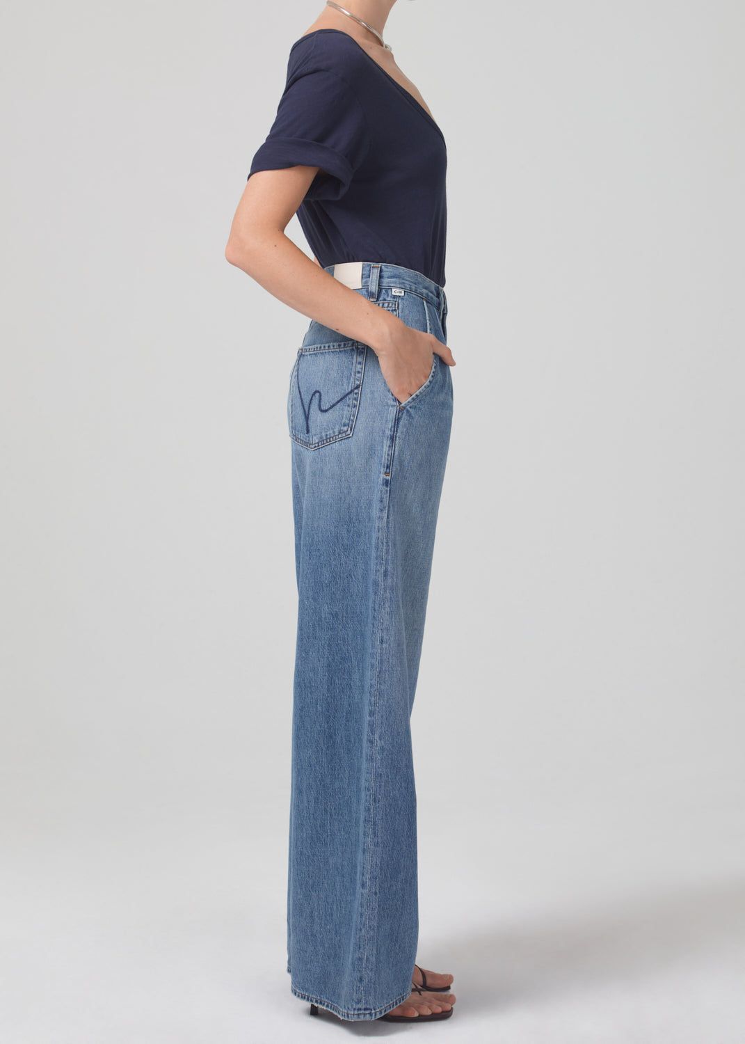 Maritzy Pleated Trouser - H Pocket in Mojo sold by Citizens Of Humanity product image thumbnail 3