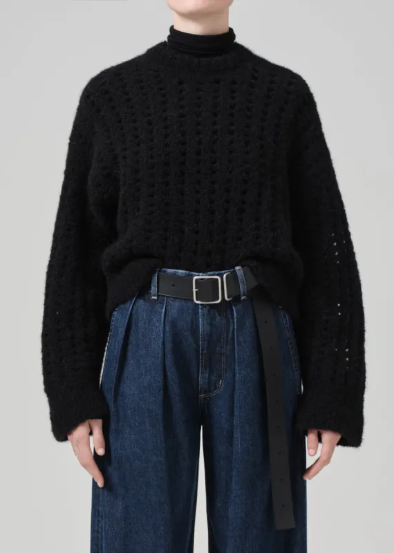 Ailani Crewneck Sweater in Black sold by Citizens Of Humanity