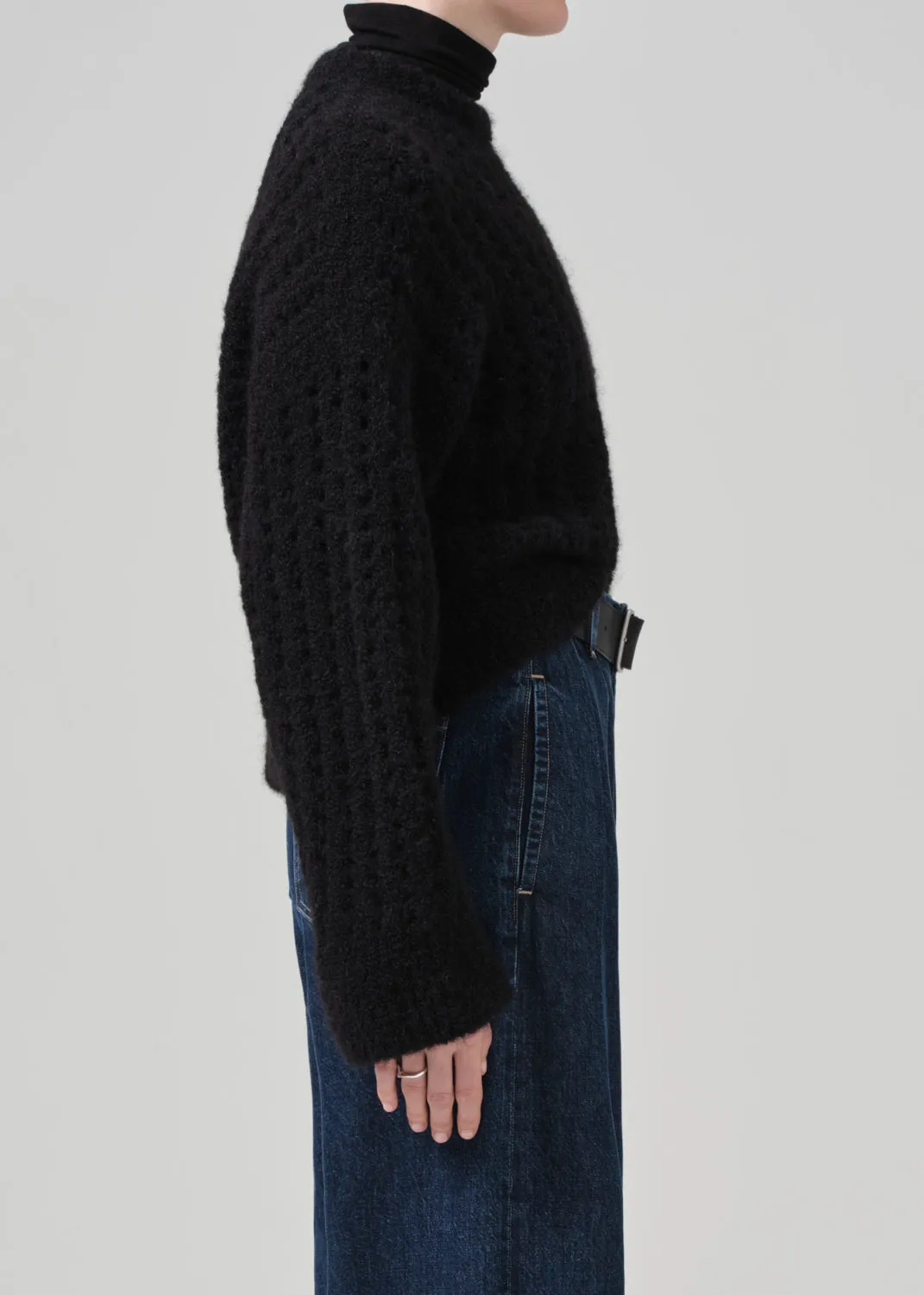 Ailani Crewneck Sweater in Black sold by Citizens Of Humanity product image thumbnail 5