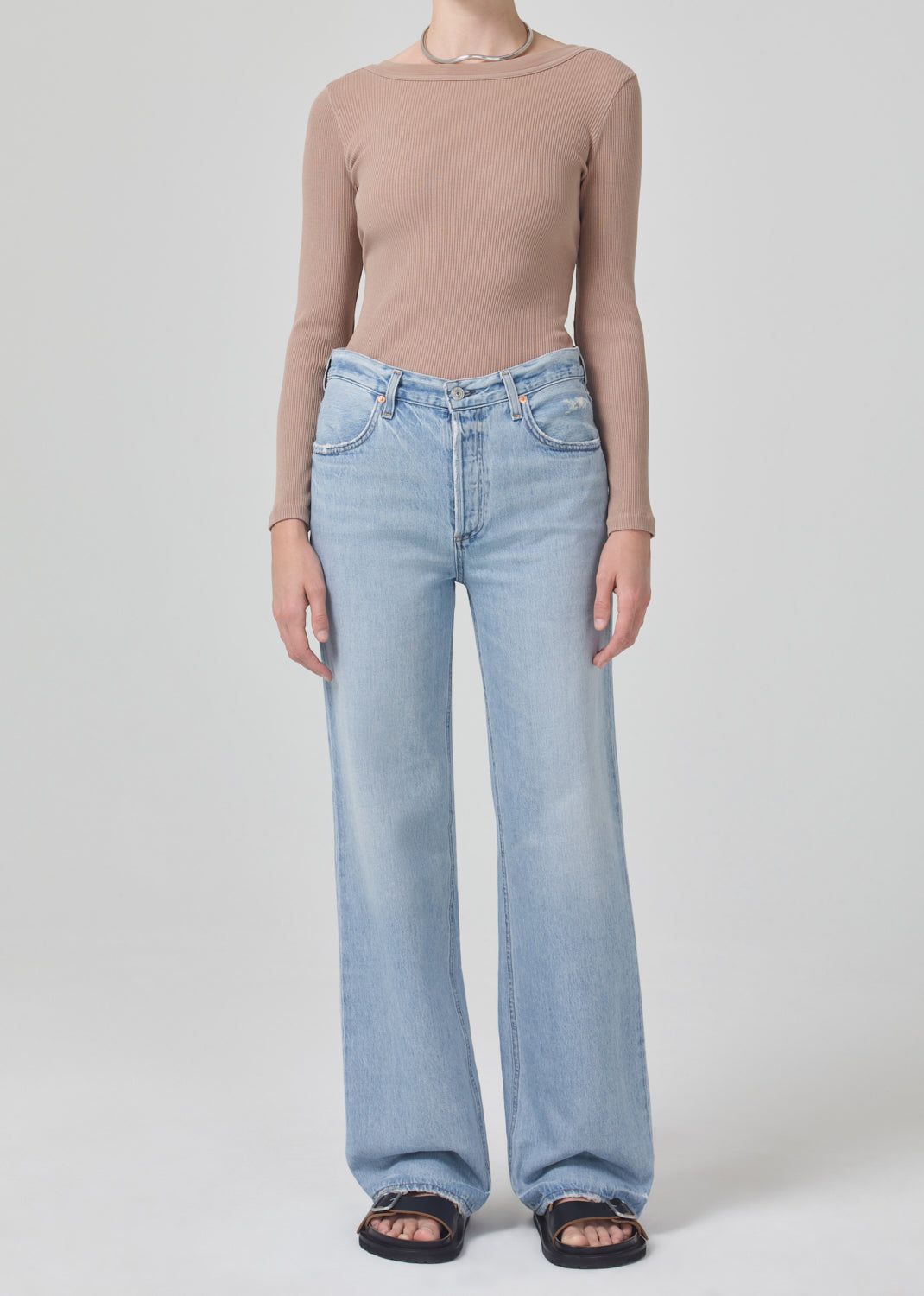 Annina High Rise Wide Leg 33" in Parfait sold by Citizens Of Humanity