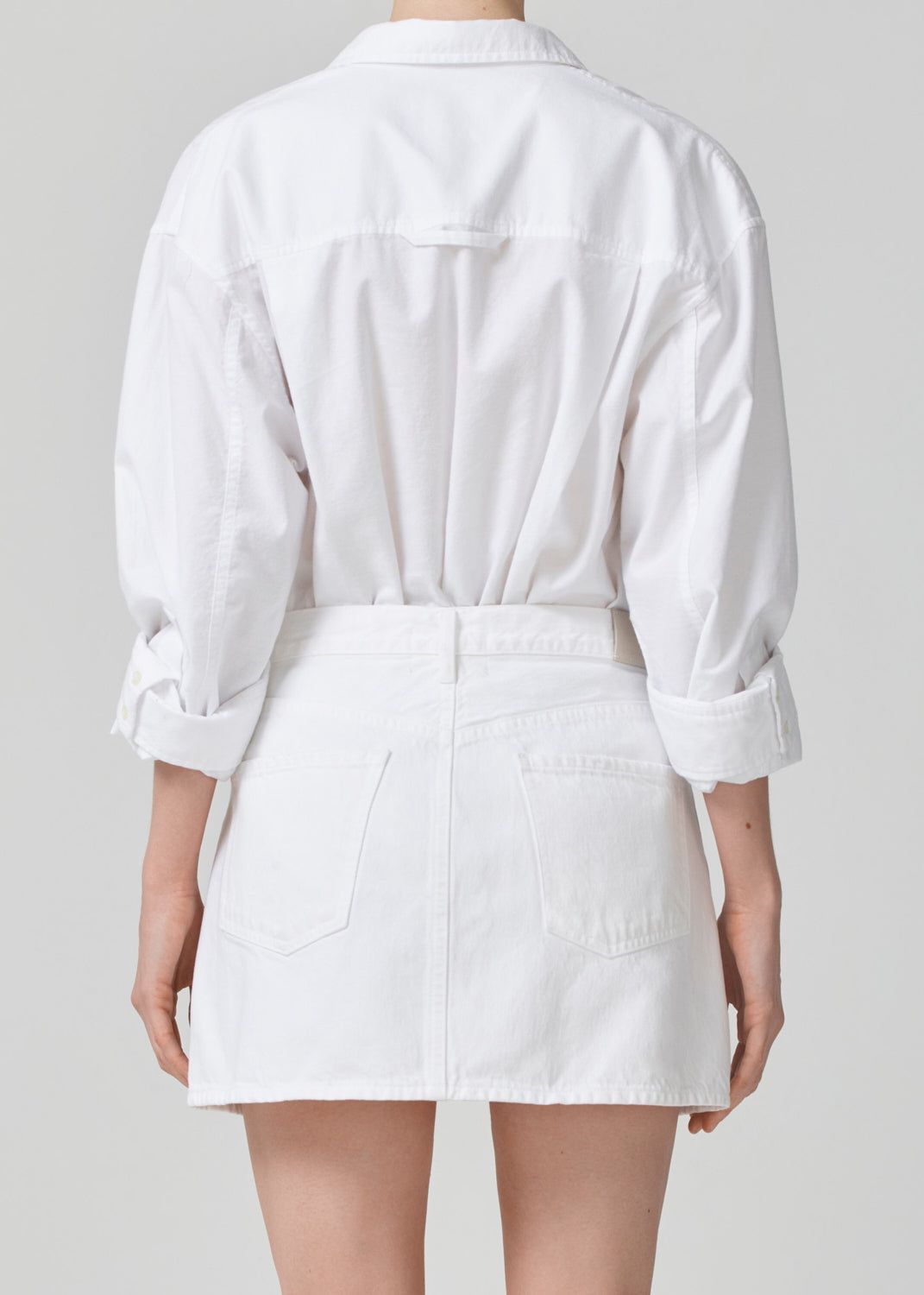 Aave Oversized Cuff Shirt in Oxford White sold by Citizens Of Humanity product image thumbnail 3