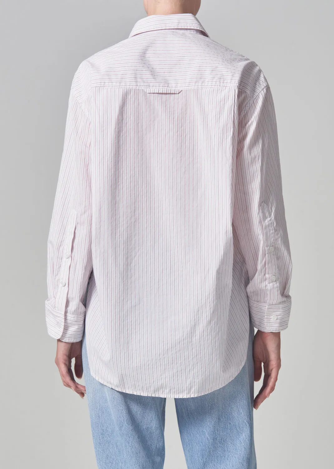 Kayla Shirt in Raspberry Stripe sold by Citizens Of Humanity product image thumbnail 2