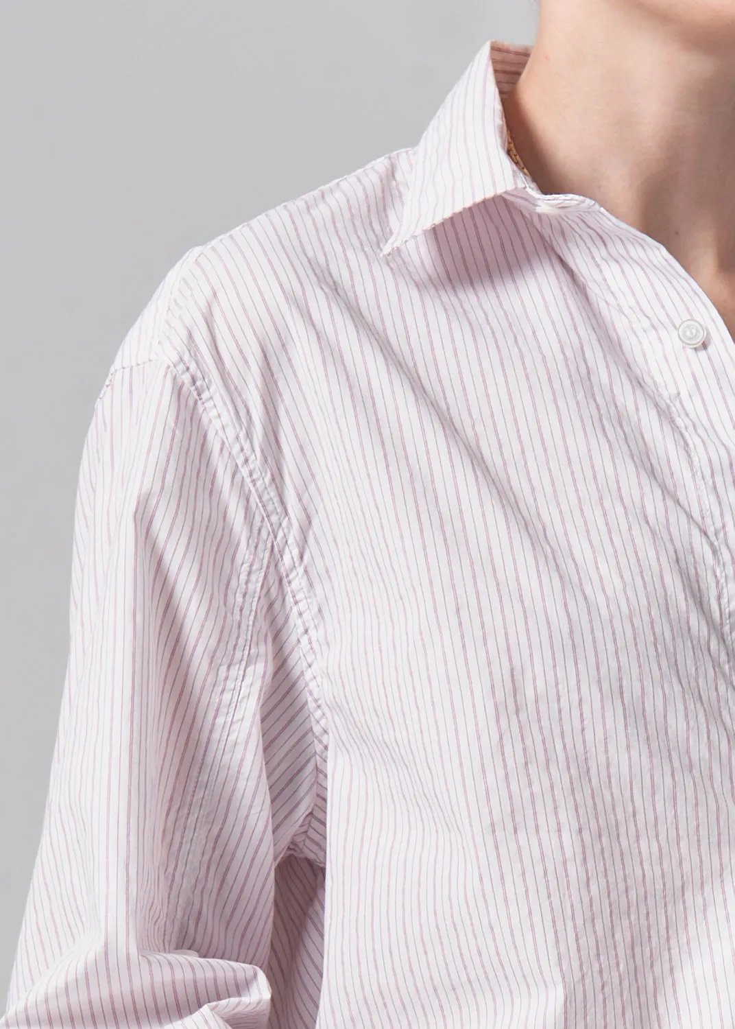 Kayla Shirt in Raspberry Stripe sold by Citizens Of Humanity product image thumbnail 4