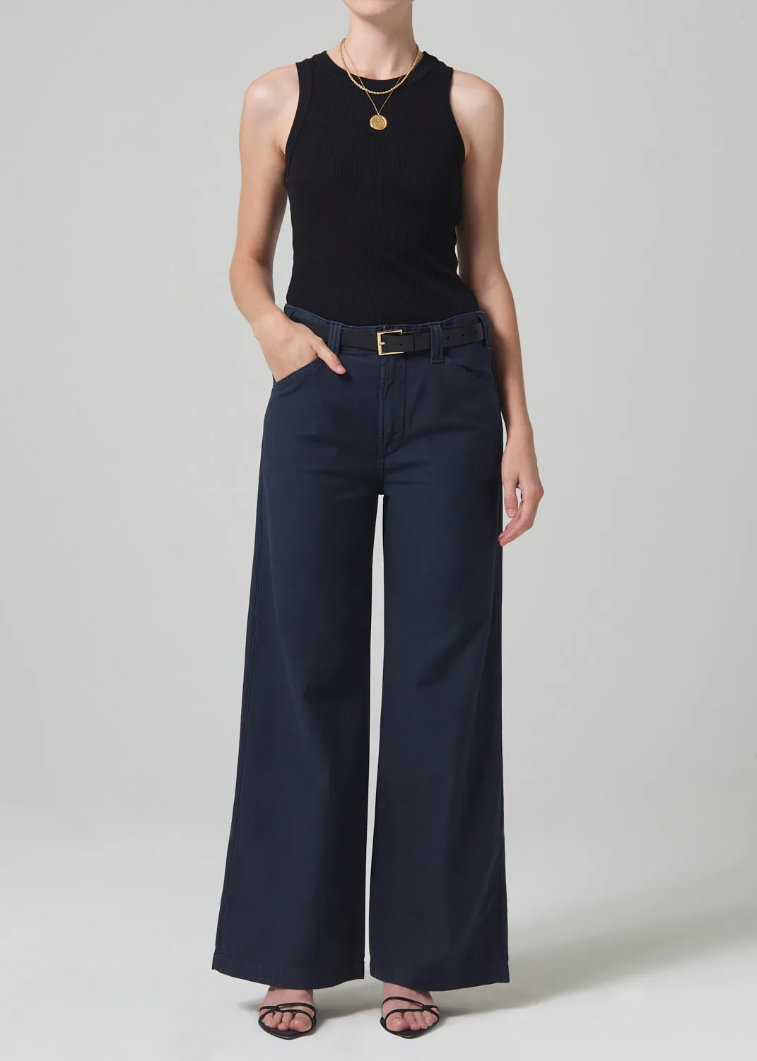 Paloma Utility Trouser in Washed Marine sold by Citizens Of Humanity