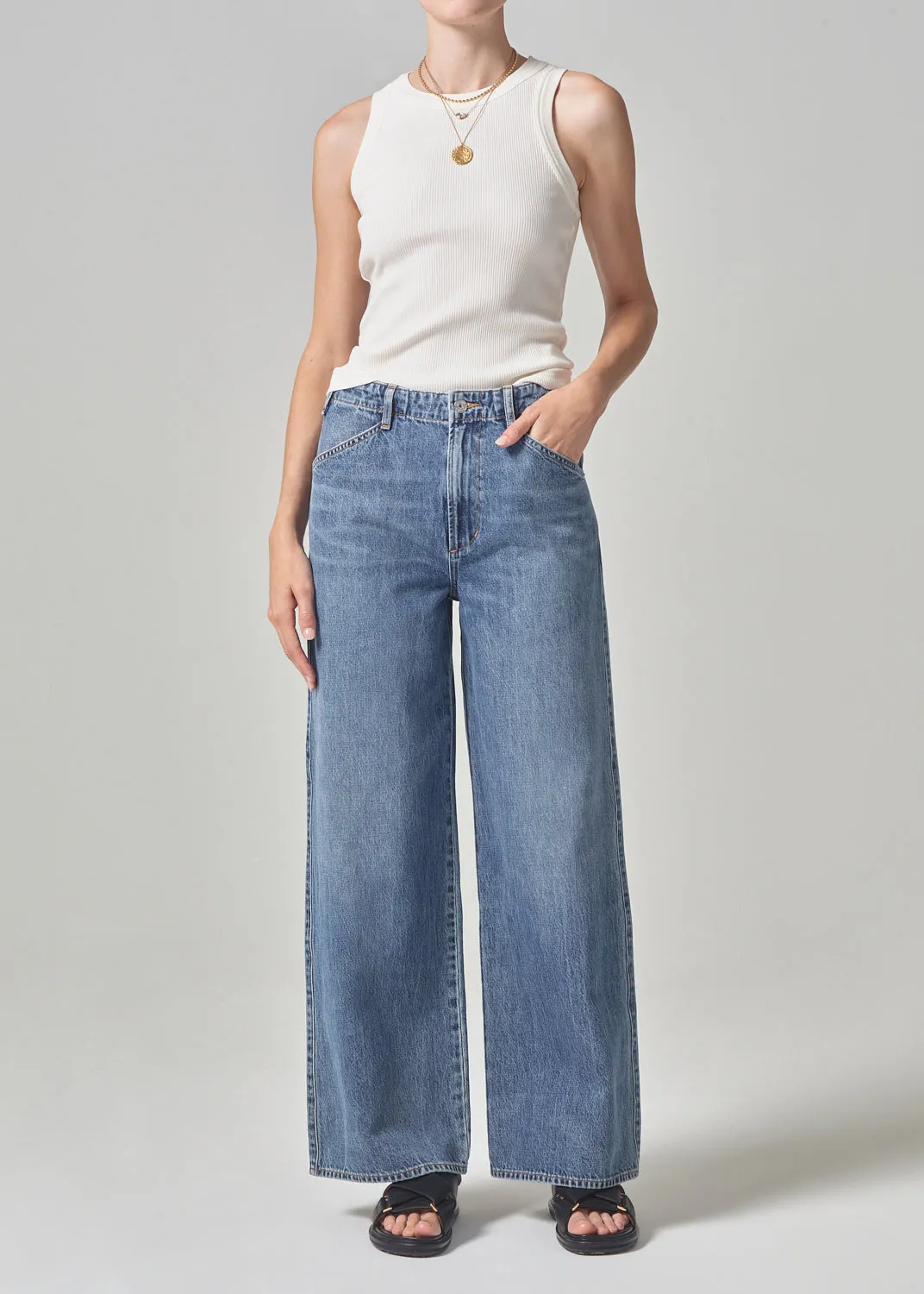 Paloma Utility Trouser in Poolside sold by Citizens Of Humanity