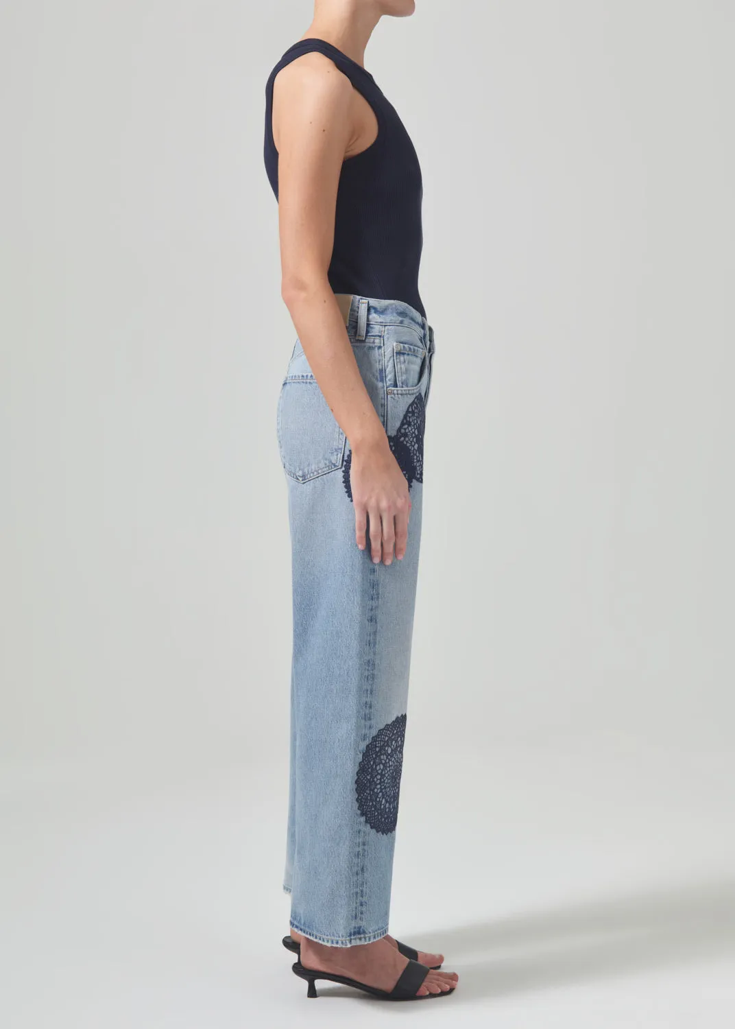 Crochet Gaucho Vintage Wide Leg in Tidal sold by Citizens Of Humanity product image thumbnail 3