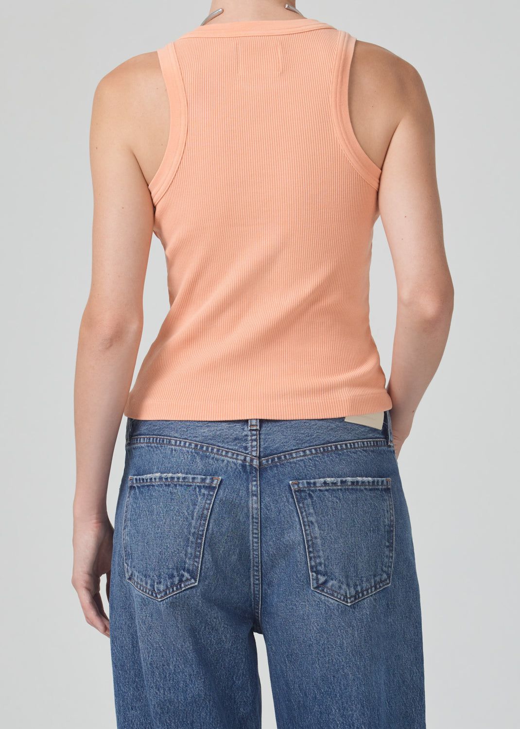 Isabel Rib Tank in Papaya sold by Citizens Of Humanity product image thumbnail 2