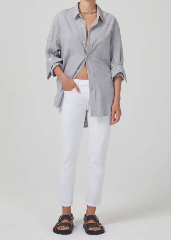 Ella Mid Rise Crop Slim in Cloud Dust sold by Citizens Of Humanity