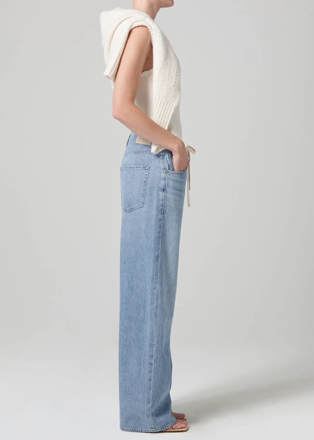 Brynn Drawstring Trouser in Blue Lace sold by Citizens Of Humanity product image thumbnail 4