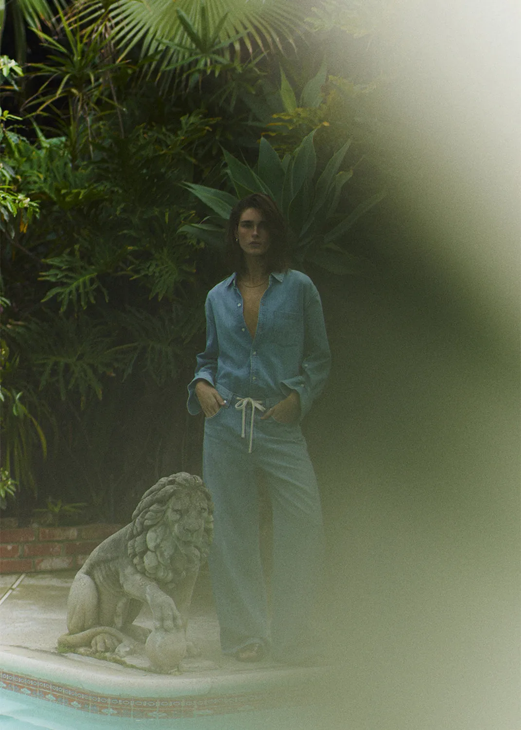 Brynn Drawstring Trouser in Blue Lace sold by Citizens Of Humanity product image thumbnail 2