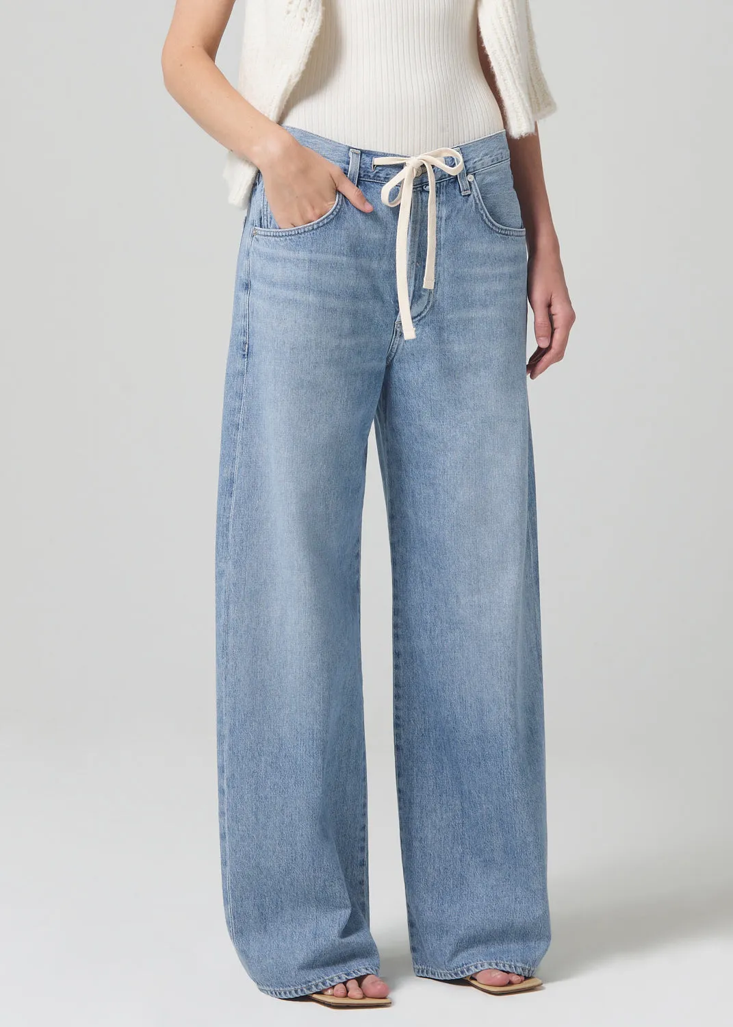 Brynn Drawstring Trouser in Blue Lace sold by Citizens Of Humanity product image thumbnail 5