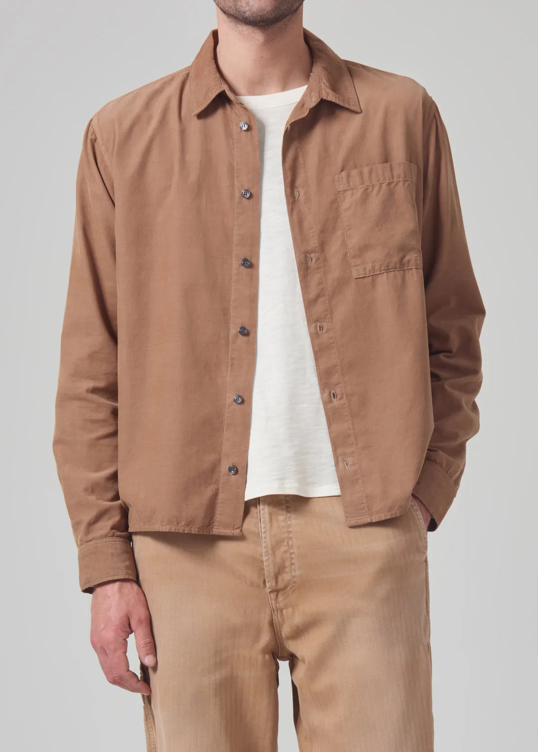 Rework Shirt Corduroy in Sahara sold by Citizens Of Humanity product image thumbnail 2