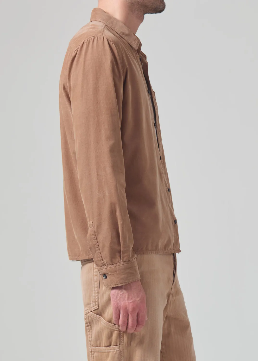Rework Shirt Corduroy in Sahara sold by Citizens Of Humanity product image thumbnail 4