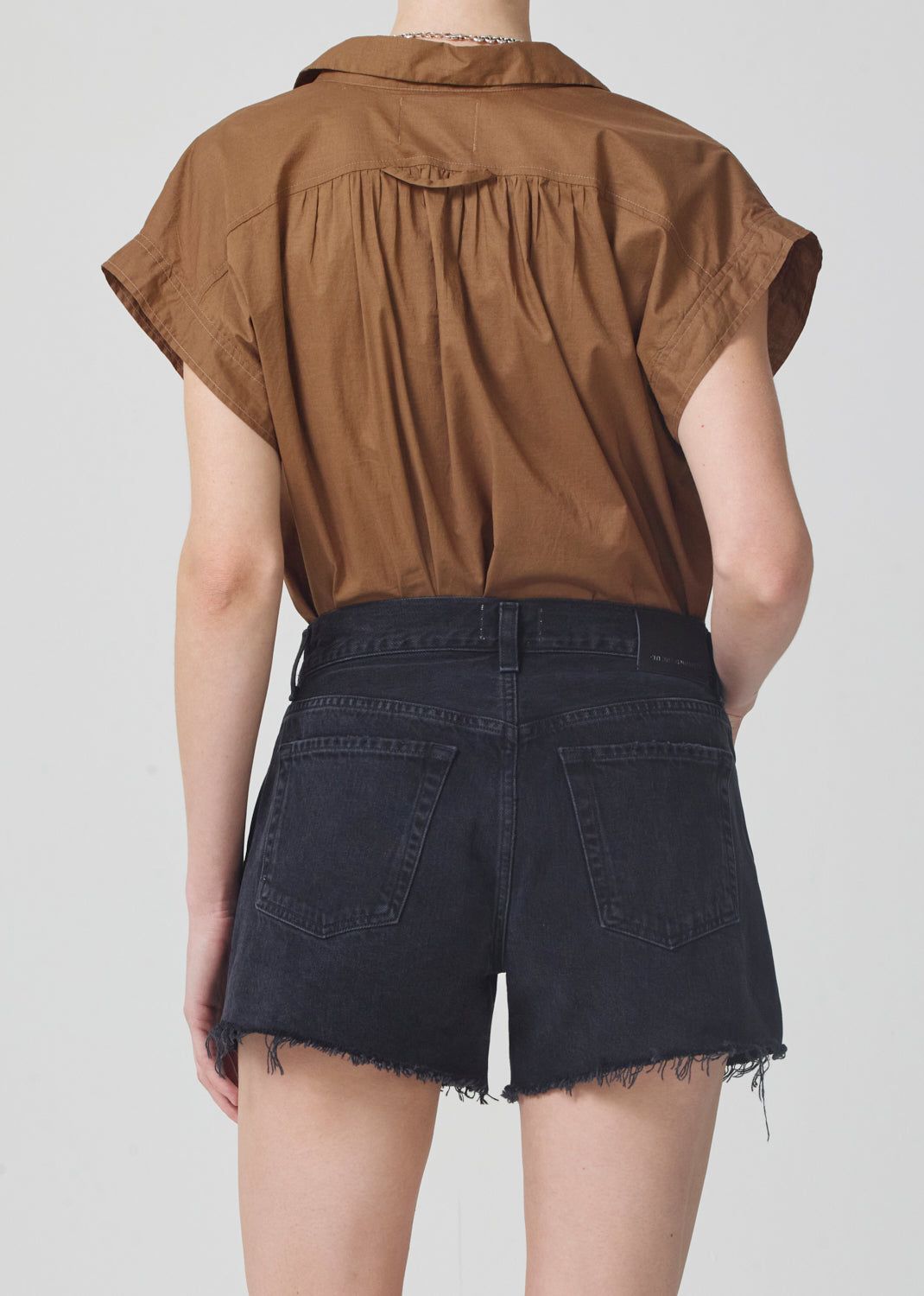 Penny Short Sleeve Blouse in Malt Ball sold by Citizens Of Humanity product image thumbnail 2