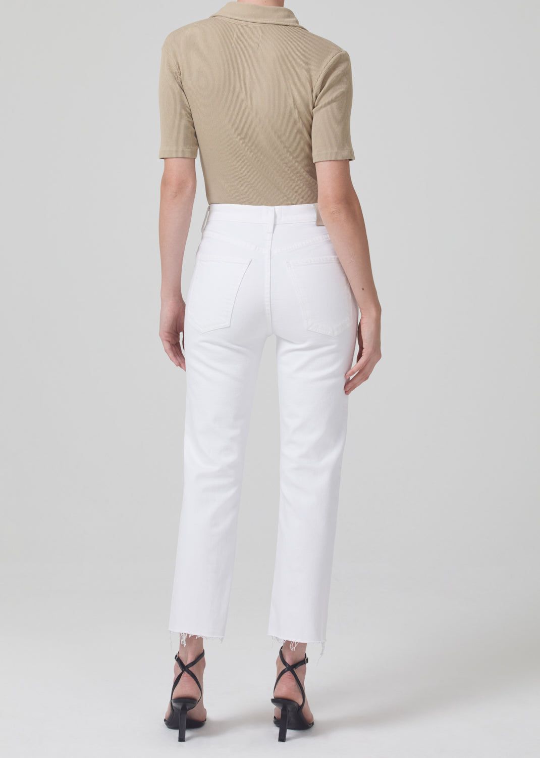 Daphne Crop High Rise Stovepipe in Lucent sold by Citizens Of Humanity product image thumbnail 2