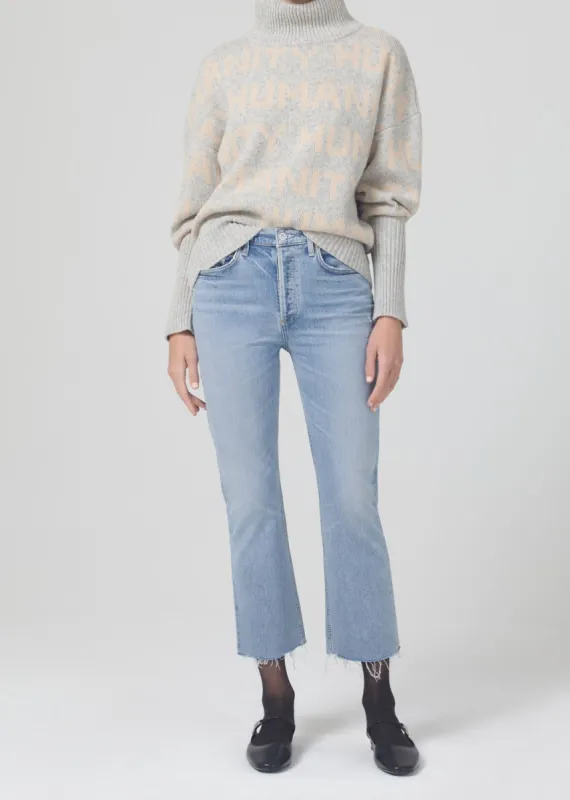 Isola Mid Rise Cropped Boot in Blue Moon sold by Citizens Of Humanity