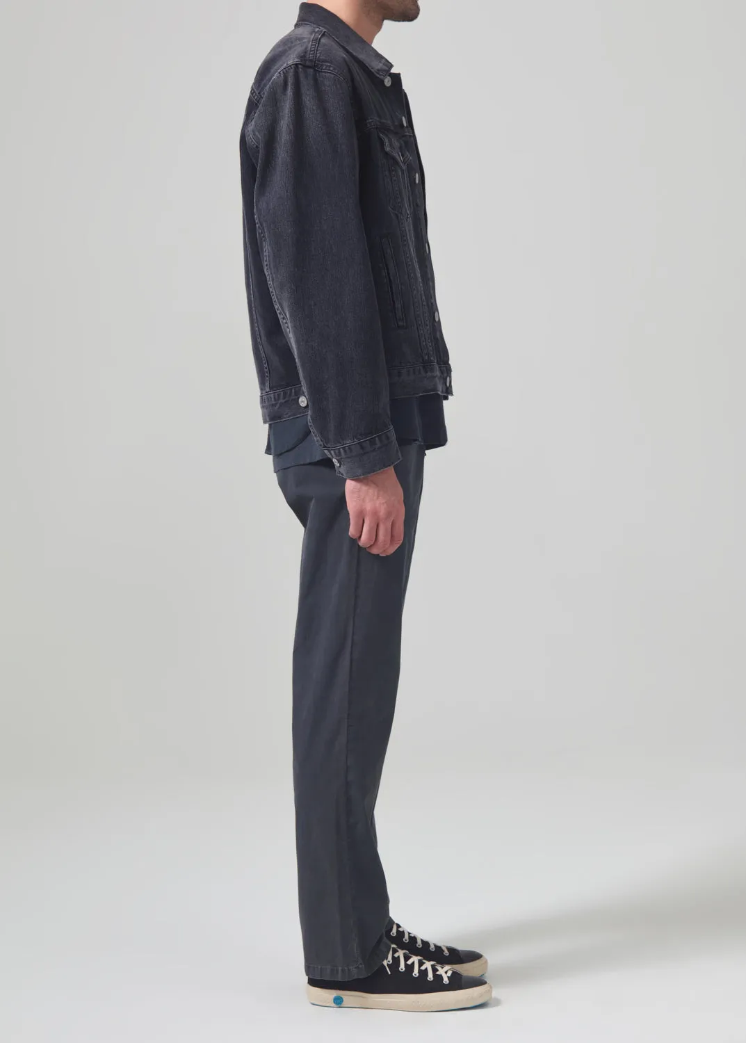 Elijah Straight Parachute Chino in Peppercorn sold by Citizens Of Humanity product image thumbnail 4