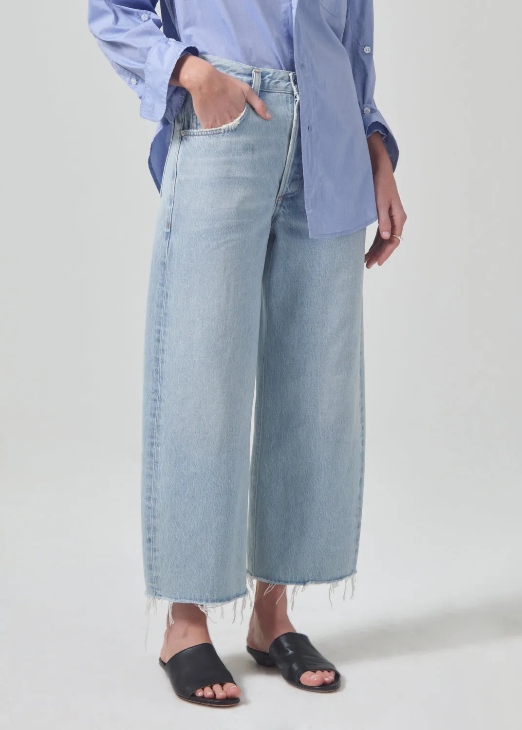 Ayla Raw Hem Crop in Freshwater sold by Citizens Of Humanity product image thumbnail 4