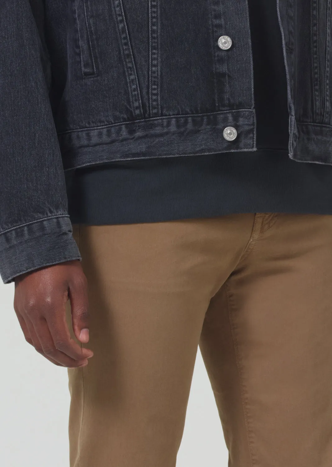 London Tapered Slim Stretch Twill in Dark Khaki sold by Citizens Of Humanity product image thumbnail 5
