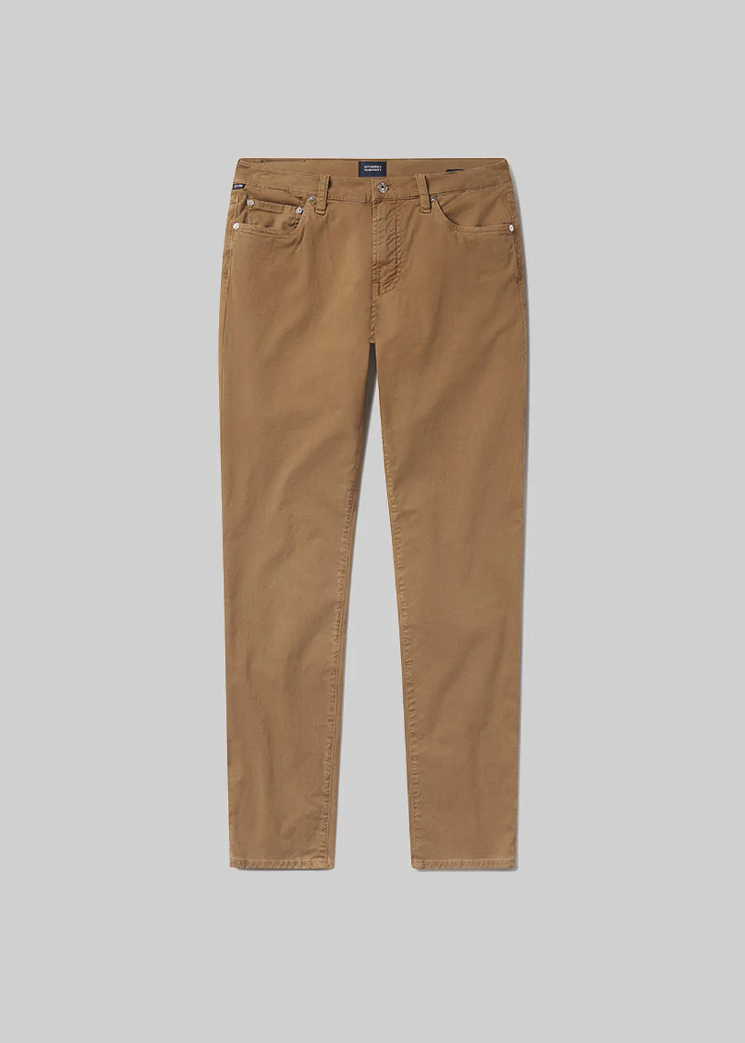 London Tapered Slim Stretch Twill in Dark Khaki sold by Citizens Of Humanity