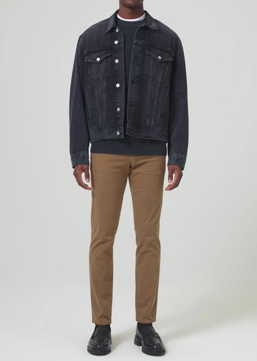 London Tapered Slim Stretch Twill in Dark Khaki sold by Citizens Of Humanity product image thumbnail 2