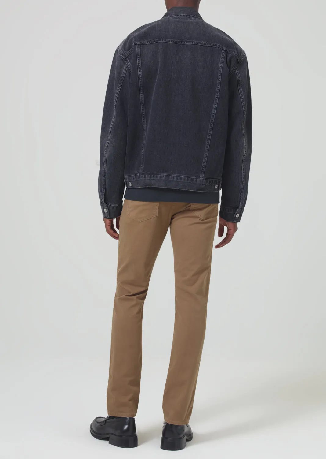 London Tapered Slim Stretch Twill in Dark Khaki sold by Citizens Of Humanity product image thumbnail 3