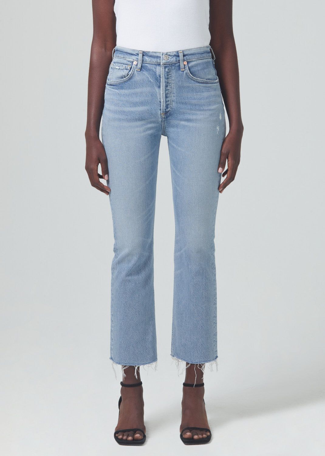 Isola Mid Rise Cropped Boot in Blue Moon sold by Citizens Of Humanity product image thumbnail 4