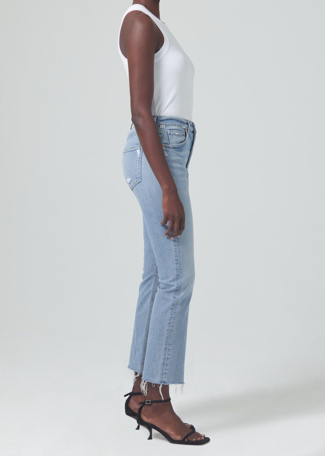 Isola Mid Rise Cropped Boot in Blue Moon sold by Citizens Of Humanity product image thumbnail 3