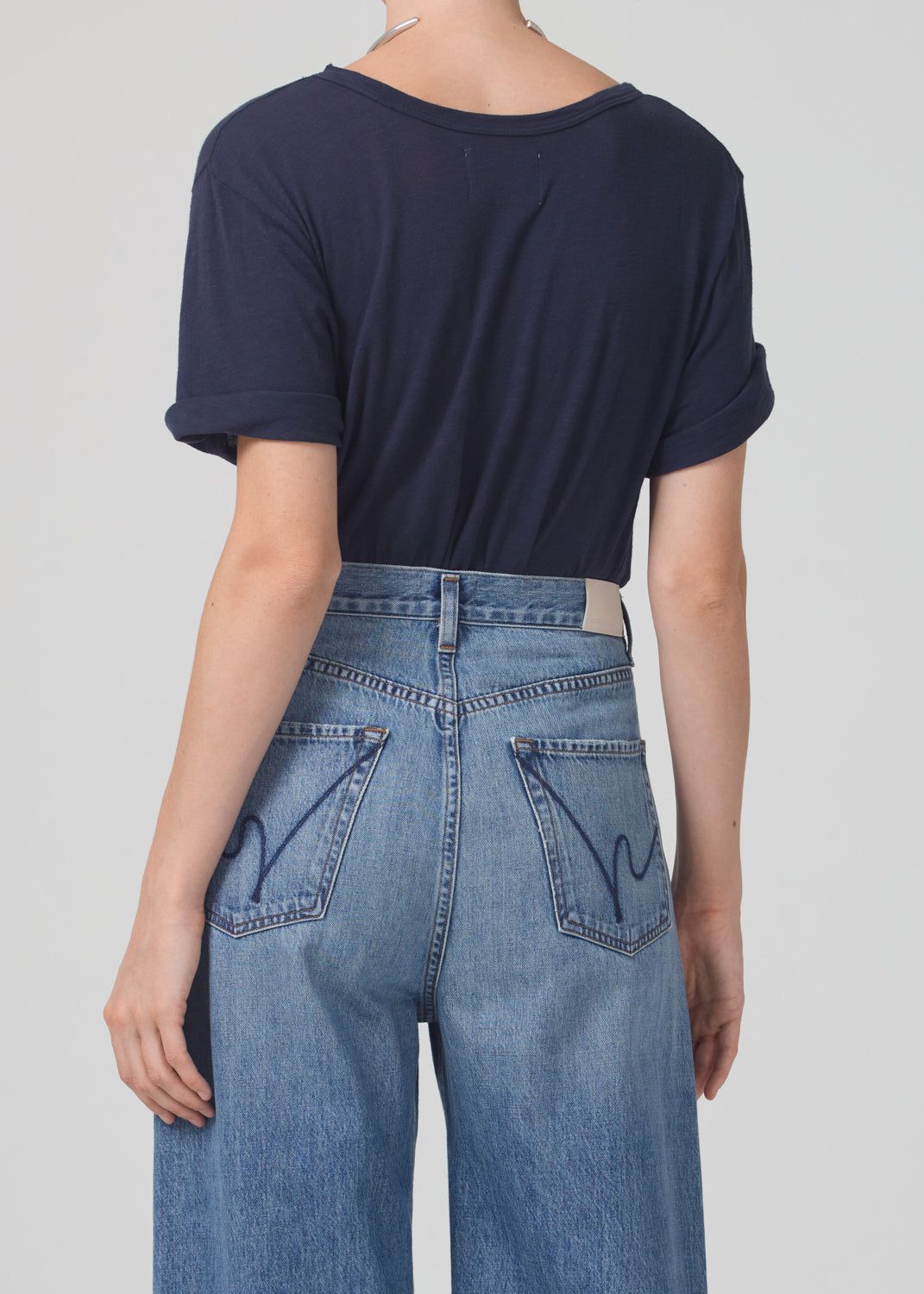 Cecilie V-Neck in Navy sold by Citizens Of Humanity product image thumbnail 2