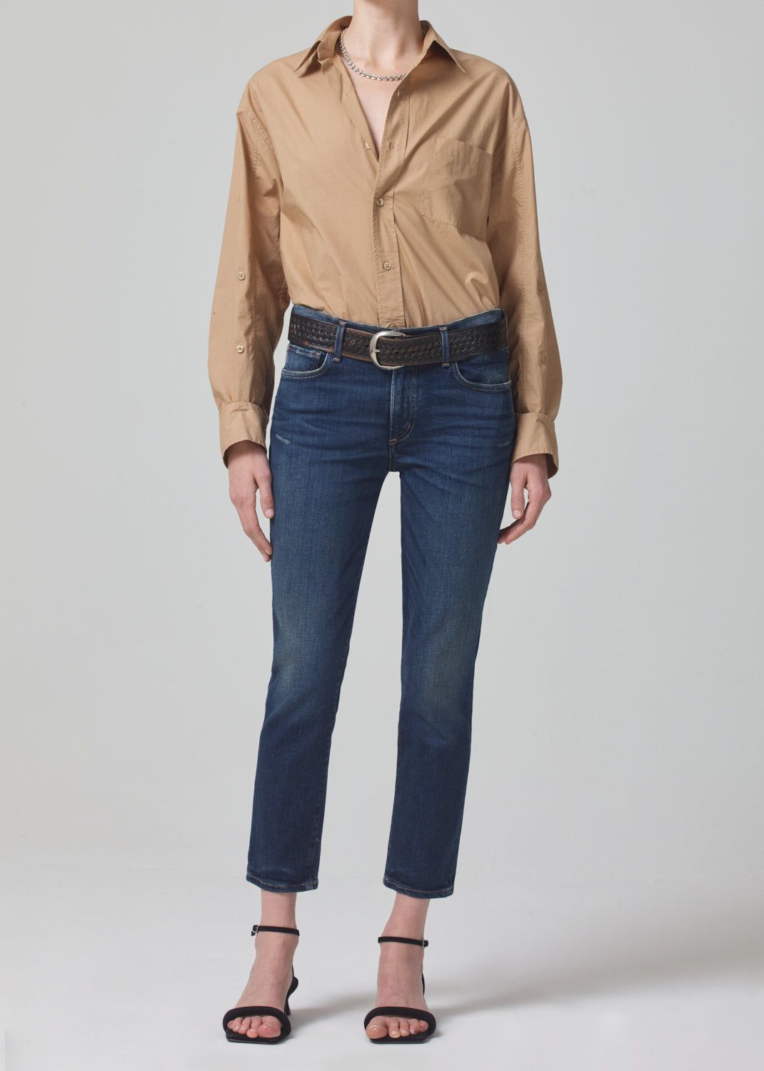 Ella Mid Rise Crop Slim in Sky Lantern sold by Citizens Of Humanity