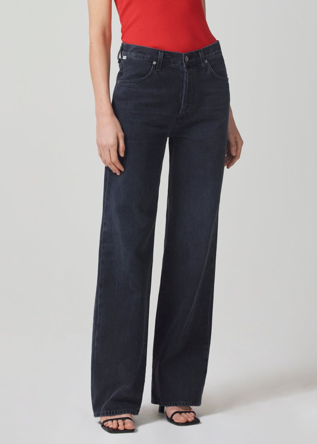 Annina High Rise Wide Leg 30" in Fade To Black sold by Citizens Of Humanity product image thumbnail 4