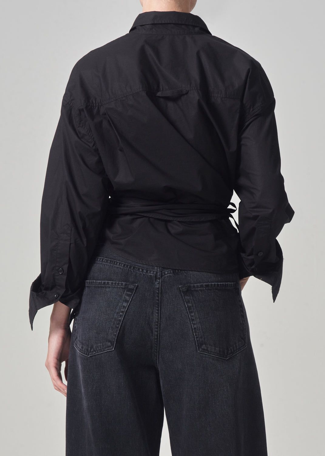 Vienna Wrap Shirt in Black sold by Citizens Of Humanity product image thumbnail 2
