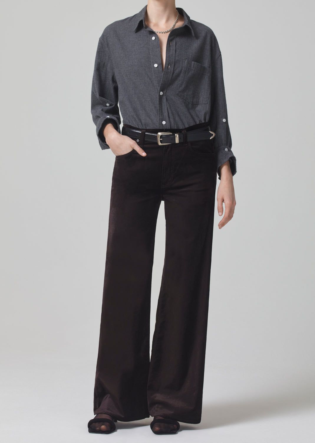 Paloma Baggy Velvet in Pony sold by Citizens Of Humanity