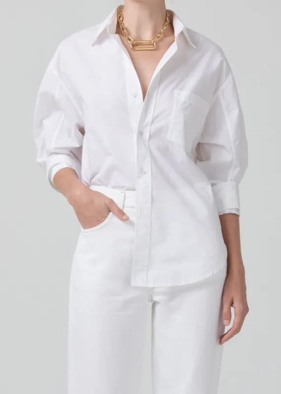 Kayla Shirt in Optic White sold by Citizens Of Humanity
