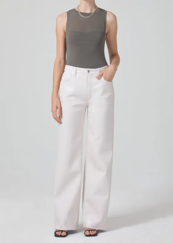 Annina High Rise Wide Leg 33" Recycled Leather in Frosting made by Citizens Of Humanity
