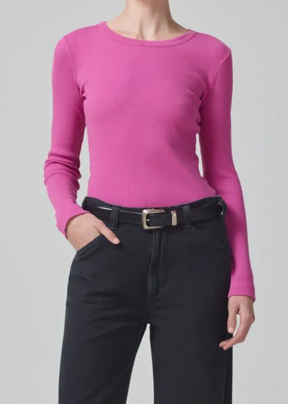 Adeline Top in Rosey sold by Citizens Of Humanity