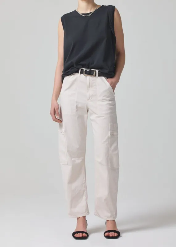 Marcelle Low Slung Easy Cargo in Oysterette made by Citizens Of Humanity