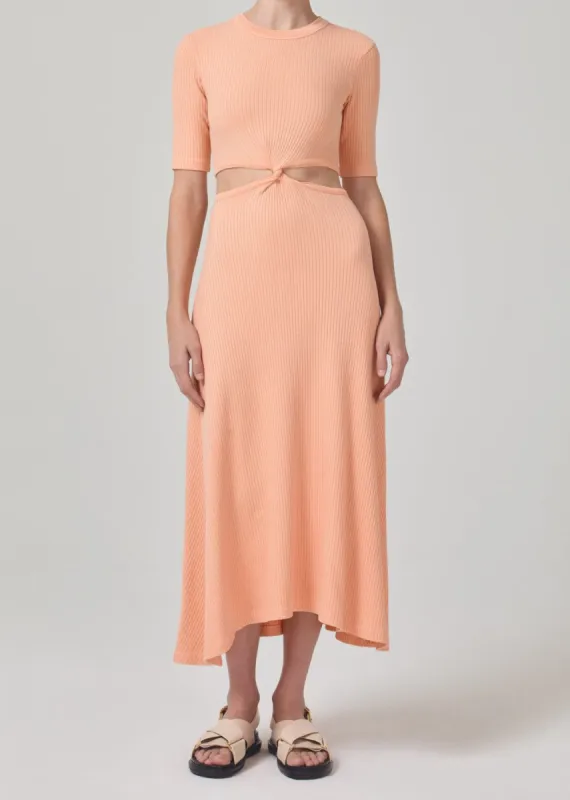 Nicola Dress in Papaya sold by Citizens Of Humanity
