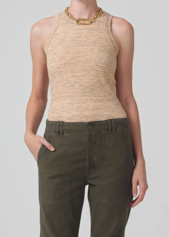 Isabel Rib Tank in Cantaloupe sold by Citizens Of Humanity