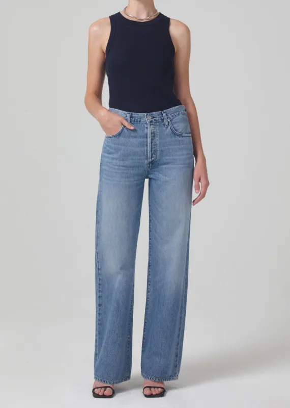 Annina High Rise Wide Leg 33" - H Pocket in Light Catcher sold by Citizens Of Humanity