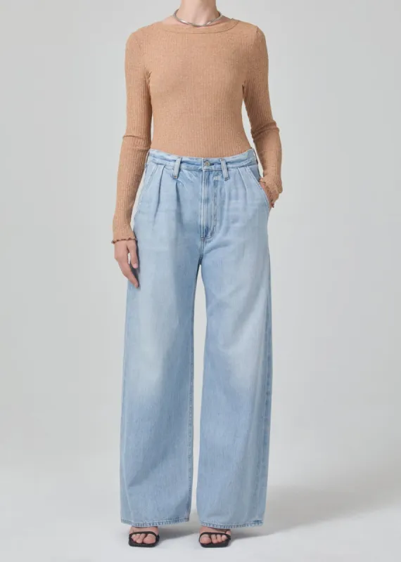 Maritzy Pleated Trouser - H Pocket in Copen sold by Citizens Of Humanity