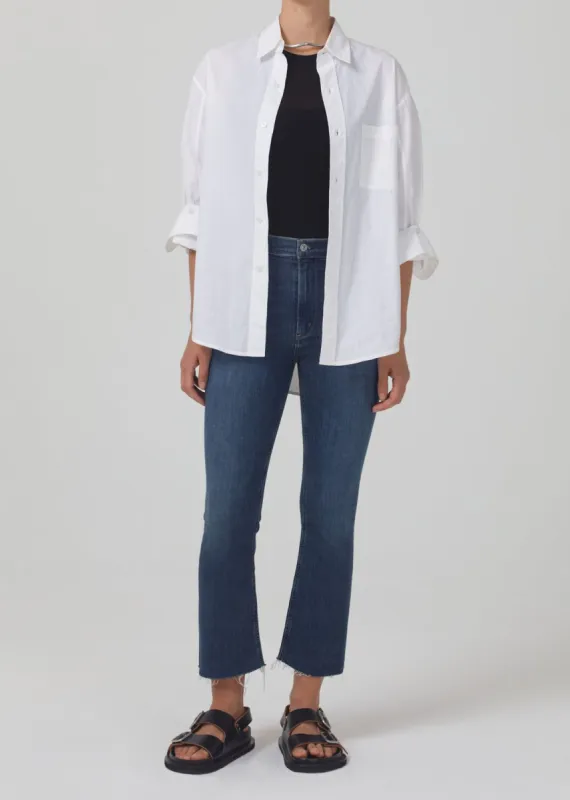 Isola Mid Rise Cropped Boot in Undercurrent sold by Citizens Of Humanity