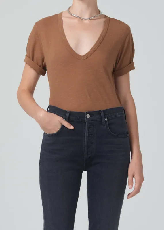 Cecilie V-Neck in Malt Ball sold by Citizens Of Humanity
