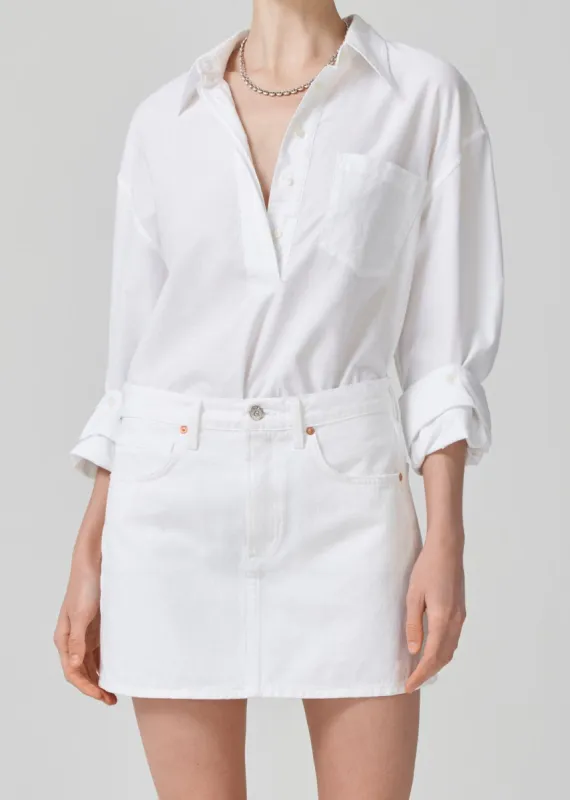Aave Oversized Cuff Shirt in Oxford White sold by Citizens Of Humanity