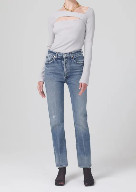 Sabine High Rise Straight in Ascent sold by Citizens Of Humanity