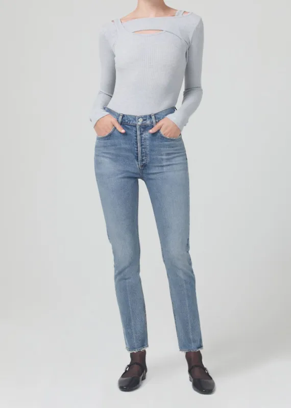Jolene High Rise Vintage Slim 30" in Dimple sold by Citizens Of Humanity