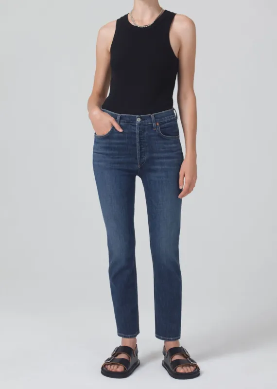 Jolene High Rise Vintage Slim in Undercurrent sold by Citizens Of Humanity