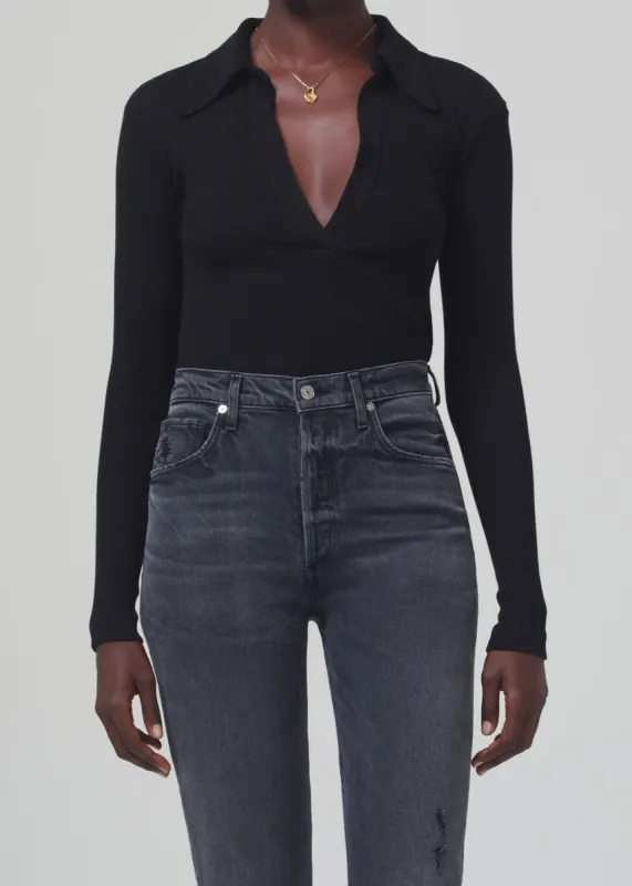 Alba Polo in Black sold by Citizens Of Humanity